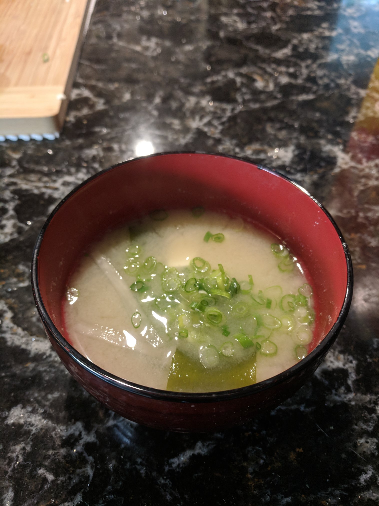 Single bowl of miso soup